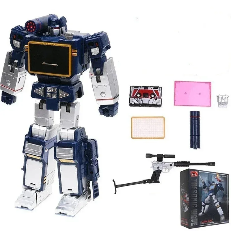 Transformation MasterPiece THF-01J THF01J Soundwave with One Tape Walkman KO MP13 Alloy G1 Action Anime Figure Robot Toys Robot