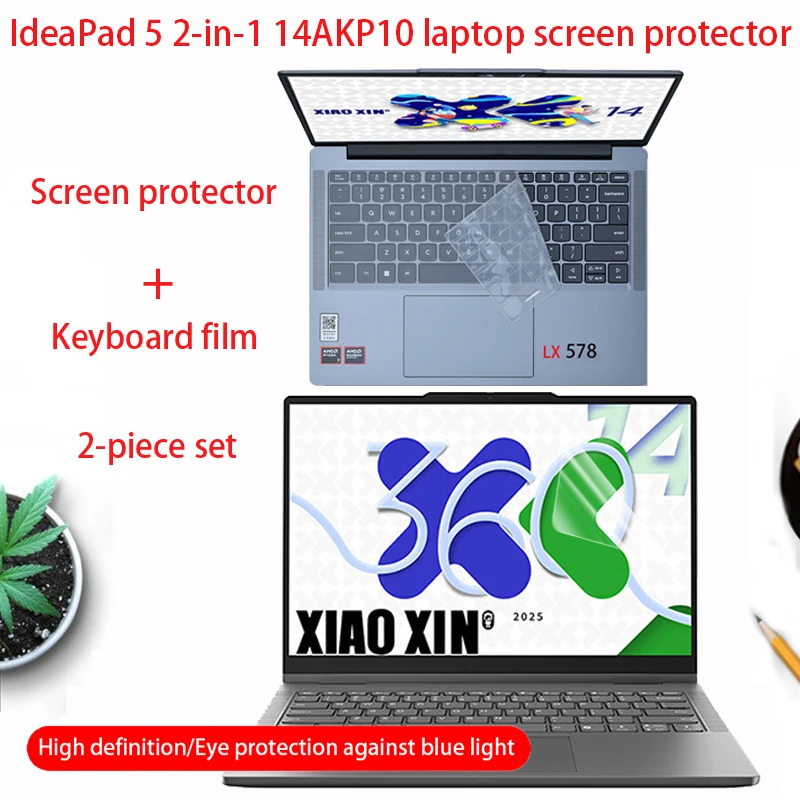 For 2025 Lenovo IdeaPad 5 2-in-1 14AKP10 laptop screen protector 14 inch 14IAL10 computer keyboard film screen saver accessories