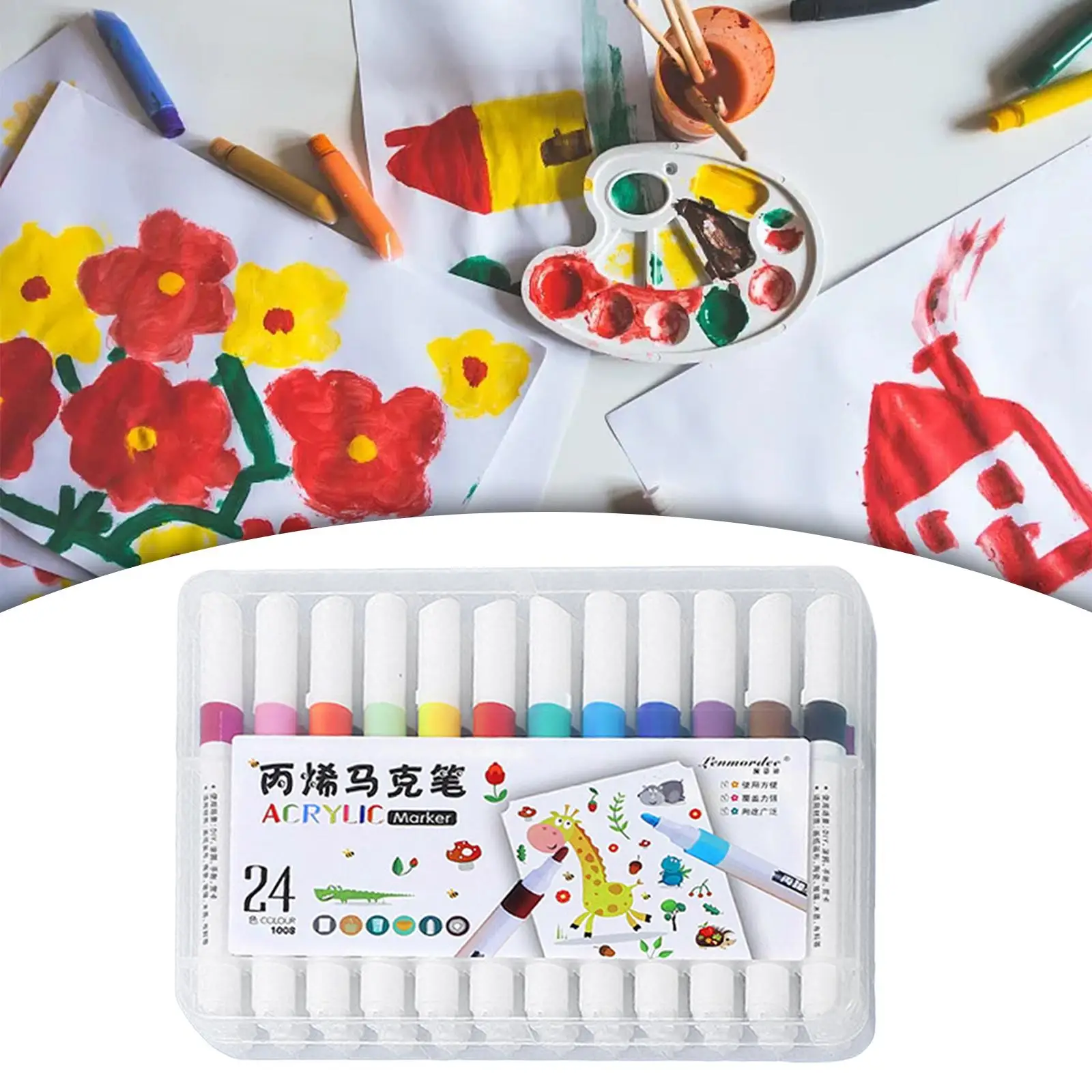 Ручки для рисования акриловыми красками, гладкие водонепроницаемые профессиональные маркеры для рисования по дереву, металлу, камням, окошку, поделки «сделай сам»