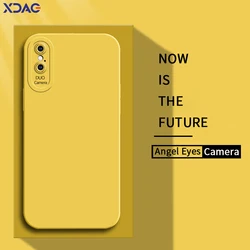 Angel Eyes Liquid Silicone Case for iPhone X XR XS Max Soft Friendly Camera Protective Shockproof Phone Cover iPhoneXR XSMax Bag