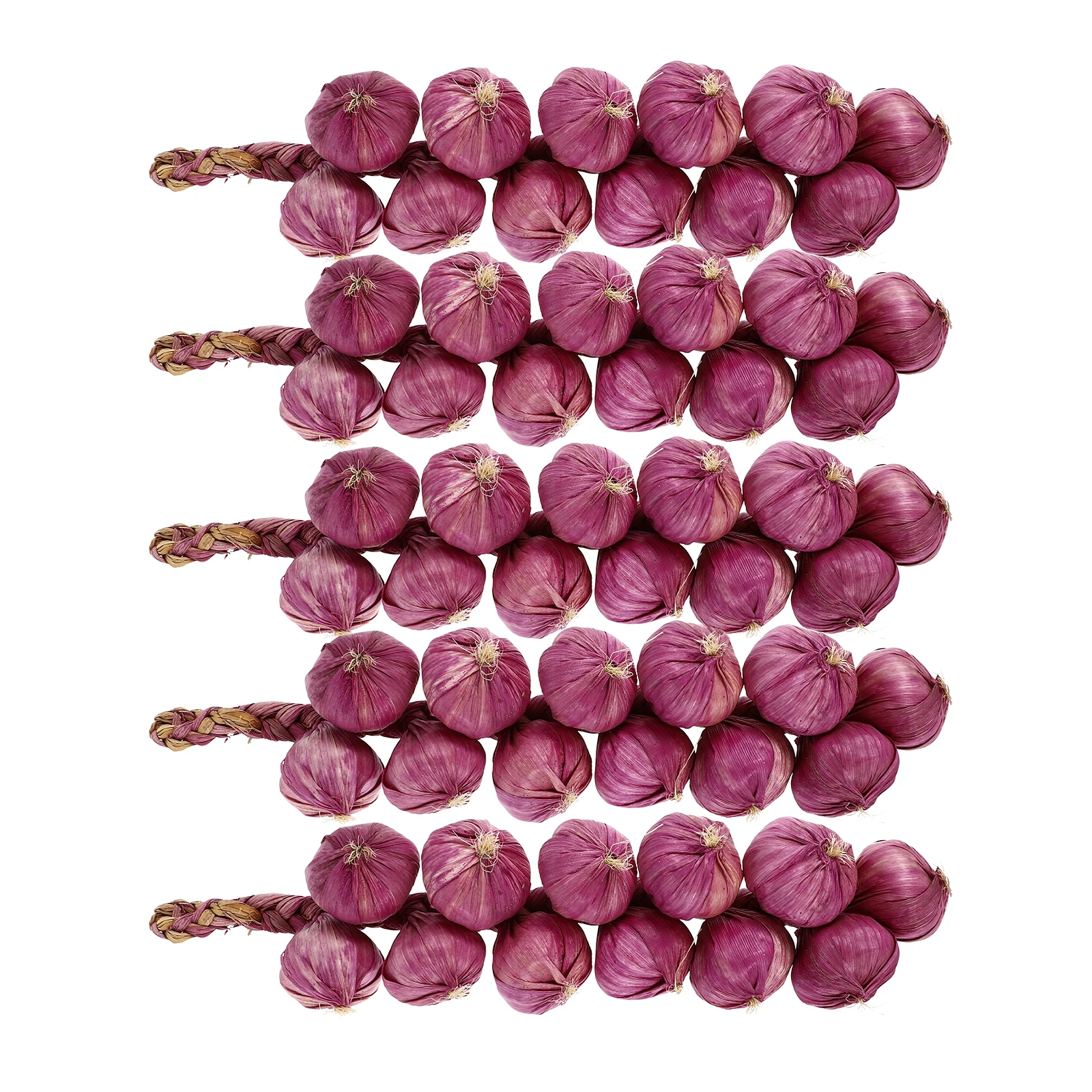 

5 Pcs Artificial Garlic Decor Realistic Purple Simulation Faux Vegetable Model Party Home Garden Wall Craft Decor