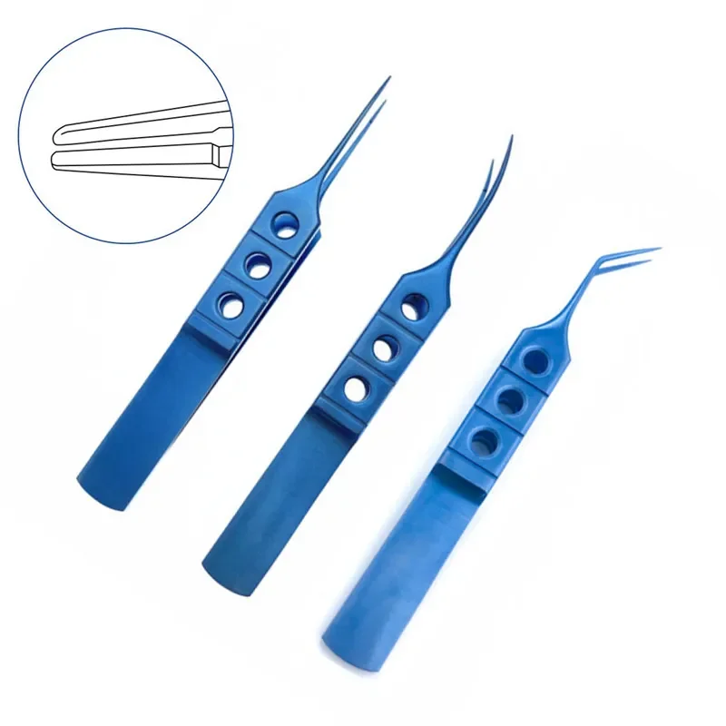 Pinça de amarração ocular Mcpherson 85 mm: com pinça de amarração de 6 mm (uso oftálmico/dental)