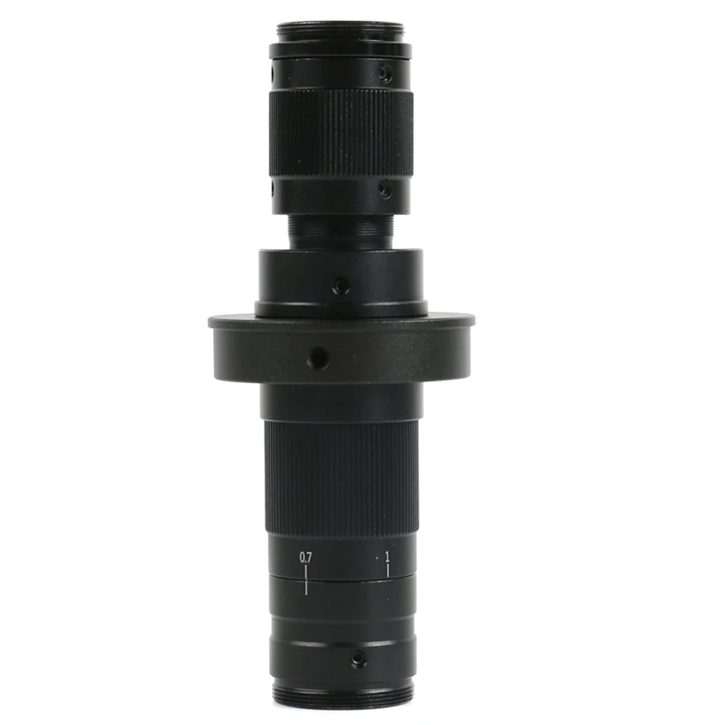 0.7X-4.5X 150X Zoom C-mount Monocular Optical Lens Parfocal Function Adjustment for Industrial HDMI USB Video Microscope Camera