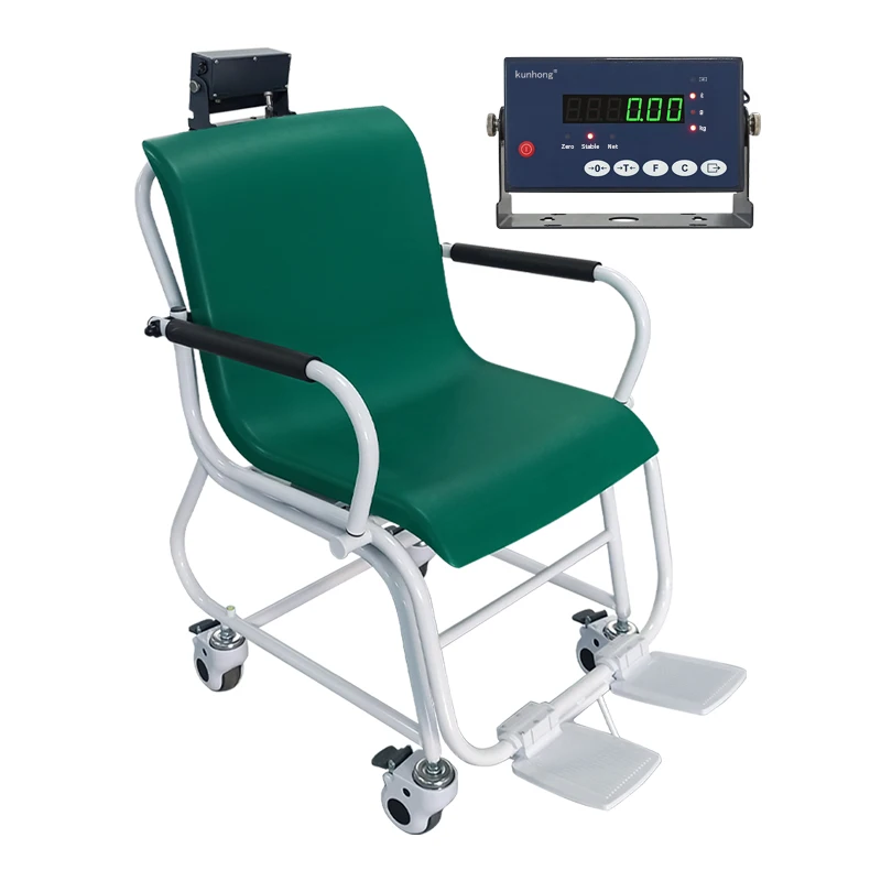 HTW-300 Mobile Chair Scale Hospital Rehabilitation Centre Hand Push Chair Scale with Optional Bluetooth.