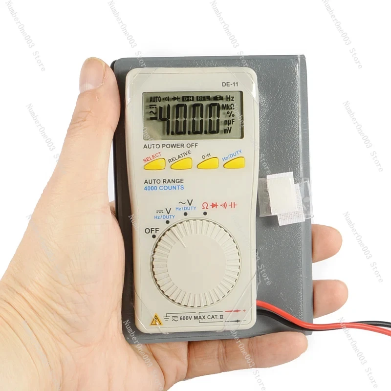 Mini Pocket Digital Multimeter, High Precision, Card Type, Automatic Range, Anti-Burn, Small