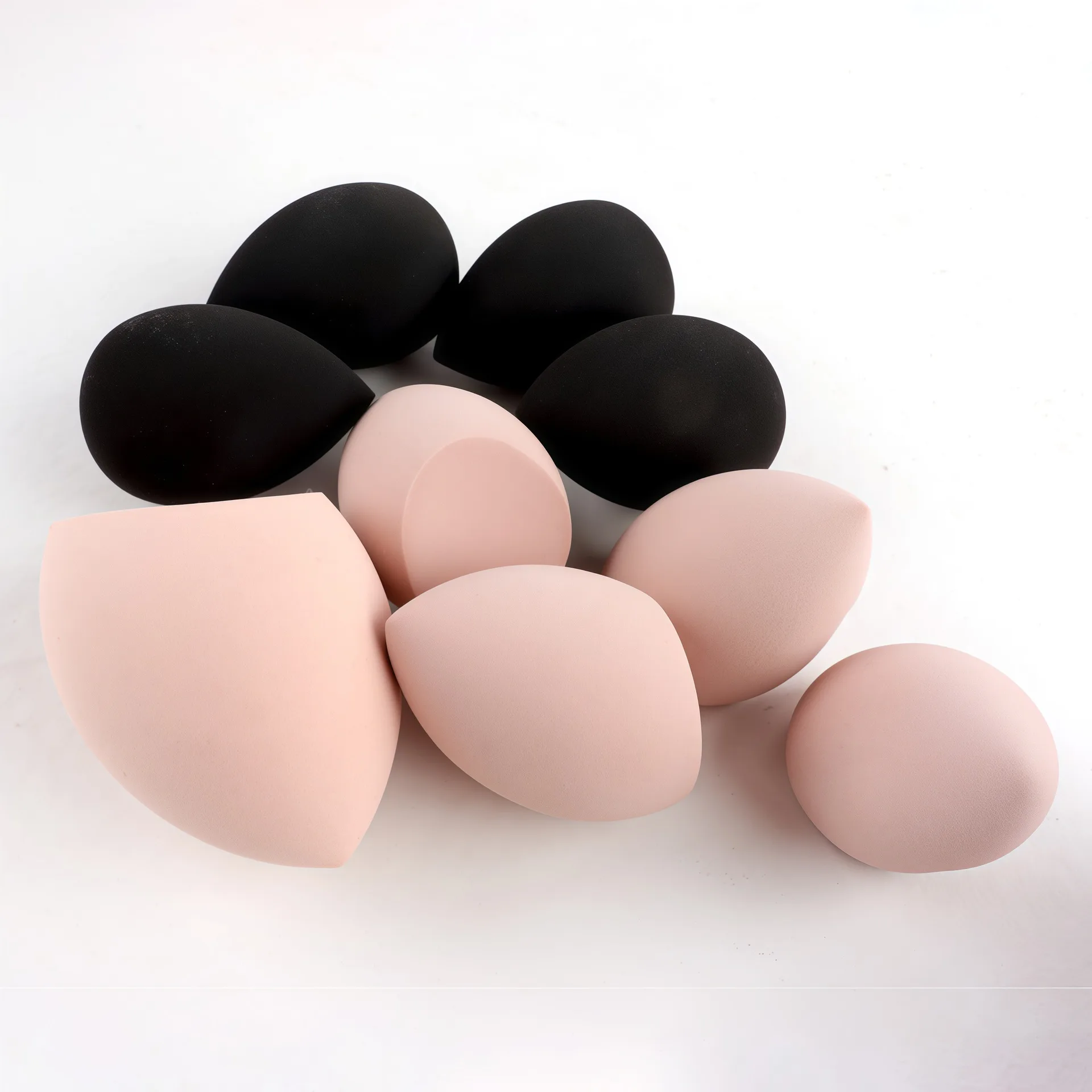 Éponges de maquillage humides/seces à double usage, ensemble d'outils cosmétiques avec pochette cosmétique de voyage, 46 pièces