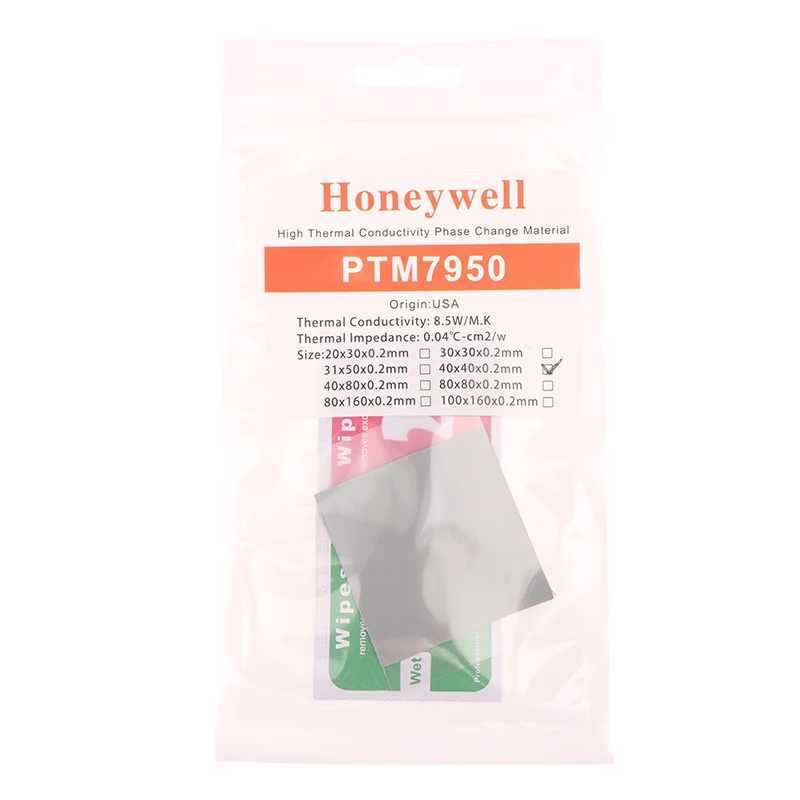 For Honeywell PTM7950 Phase Change Pad 8.5W/mk For Laptop Thermal Pad