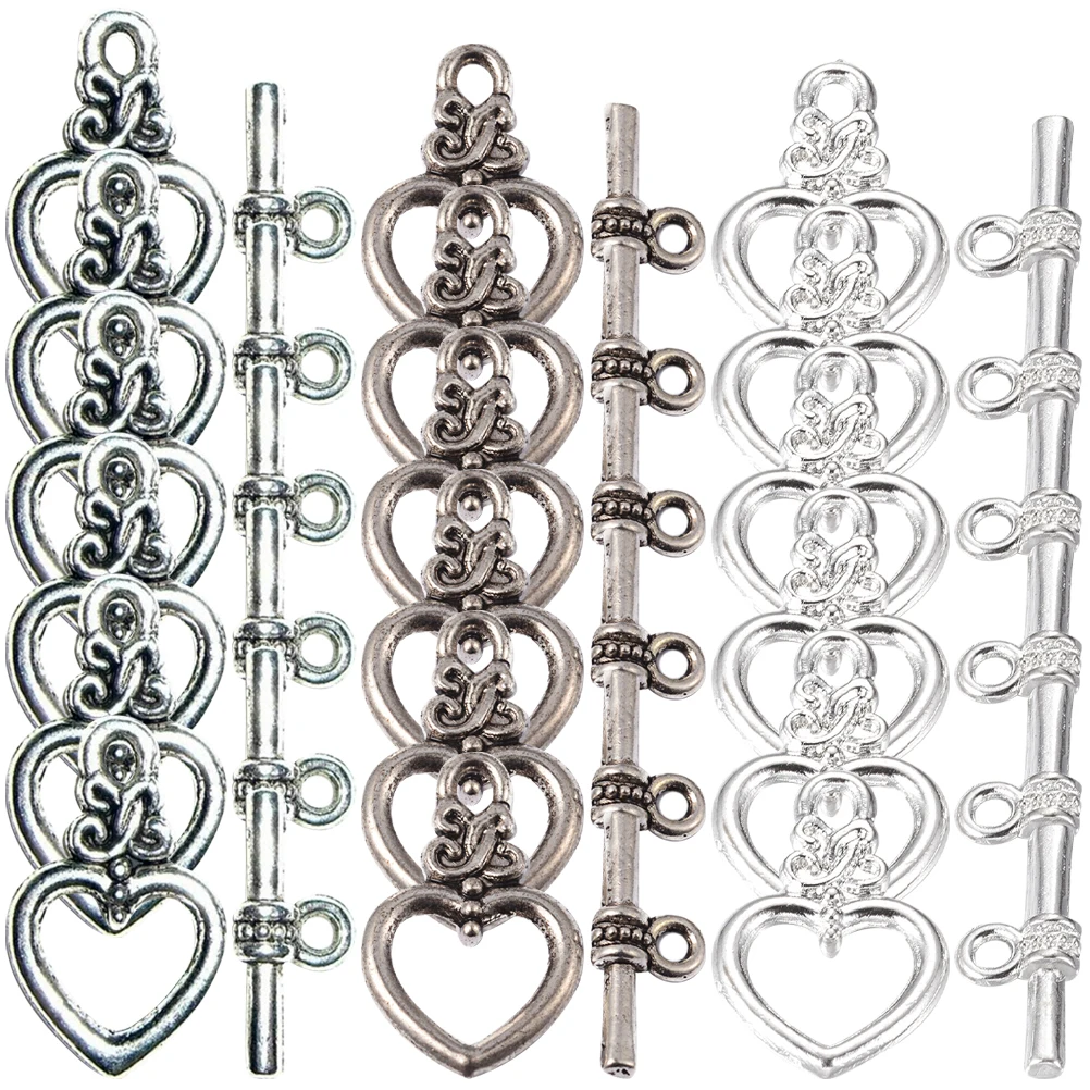 

60 set 60 Sets Alloy Toggle Clasps Jewelry Connectors Bracelet Necklace Accessories Lightweight Easy Use