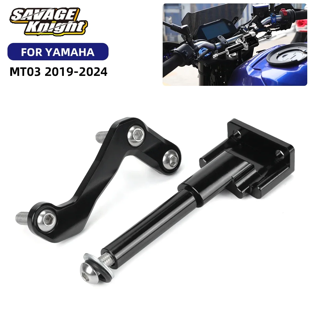 

For YAMAHA MT03 Linear Steering Damper Stabilizer Steering Stabilizer MT 03 2019-2024 Motorcycle Reversed Safe Handlebar Bracket