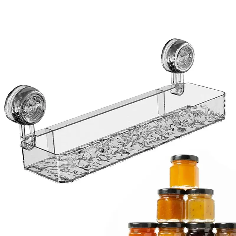 

Shower Storage Rack Rectangle Shelf Rack With Suction Cup For Shower Storage No Drilling Bathroom Wall Shelf For Countertop And