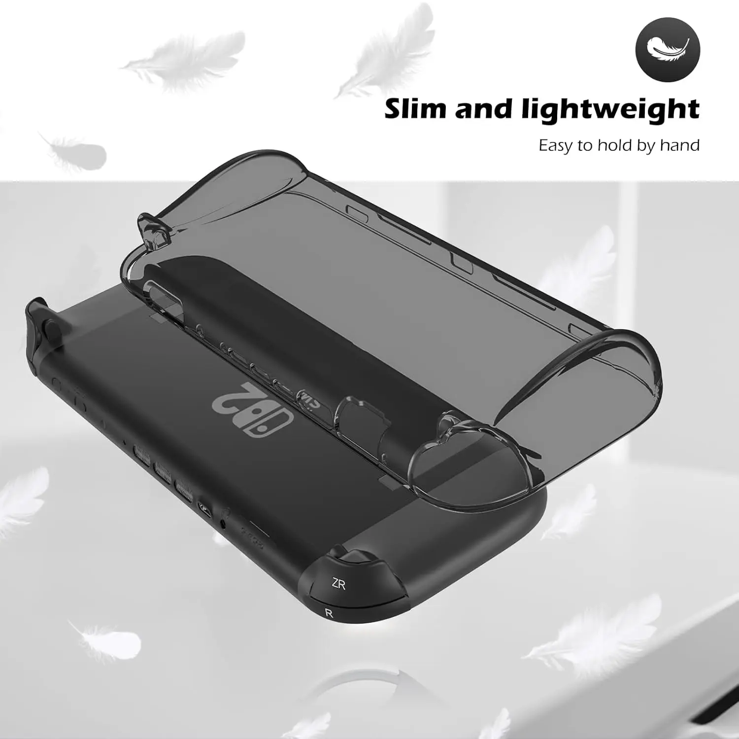 Schutzhülle für Switch 2 (2025), NS 2, TPU-Schutzhülle, kratzfest, stoßdämpfend, ergonomisches Griffdesign für NS2 – Detail 10