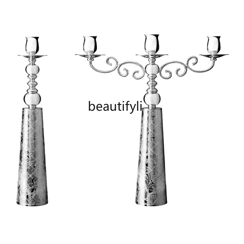 Eden Garden Silver-Plated Candlestick Ornaments