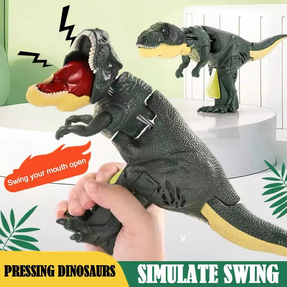 Children Decompression Dinosaur Zazaza Toy Creative Battery-free Telescopic Spring Swing Fidget Toys Christmas Gifts for Kids