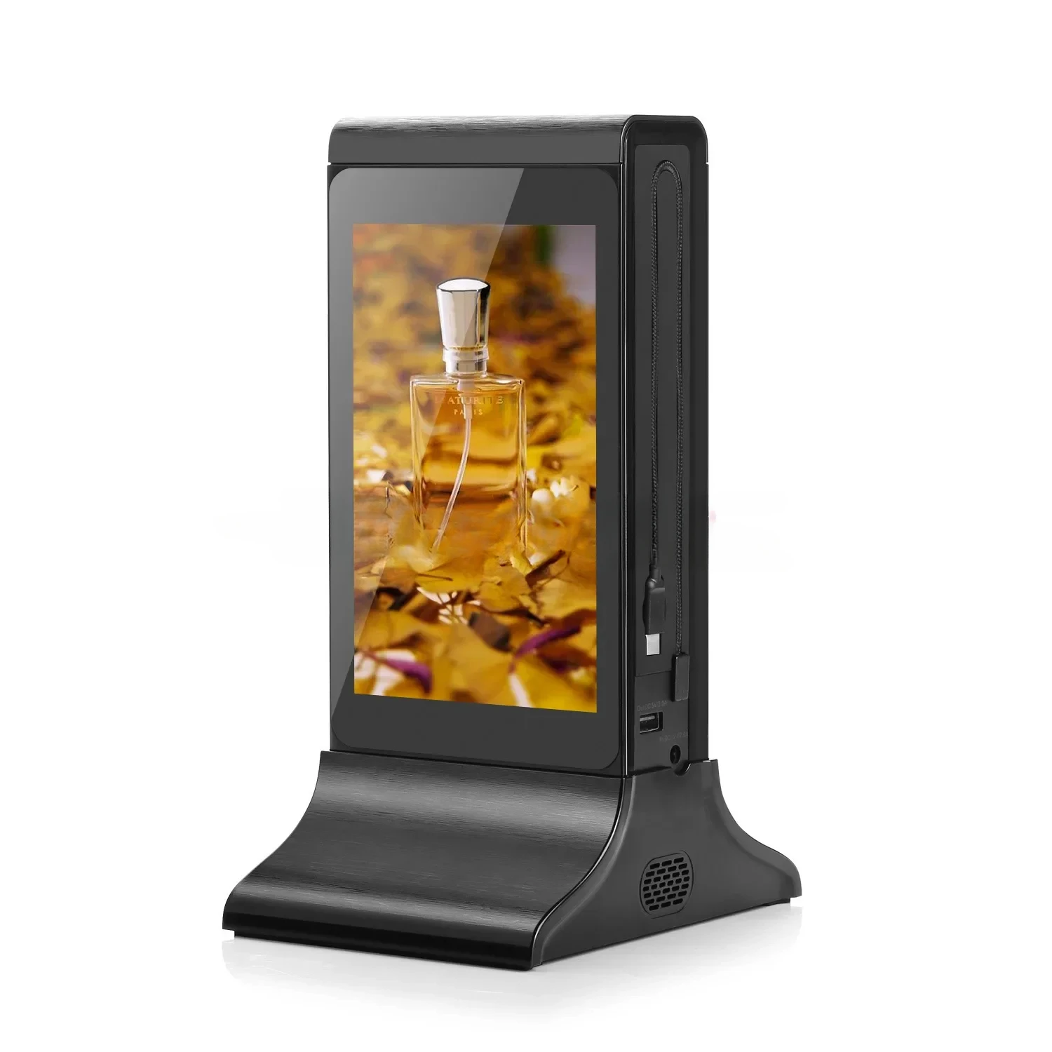 for FYD-835SD 7-Inch Double-Sided Touch Screen Restaurant and Cafe Desktop Video Playback Rechargeable Advertising Machine