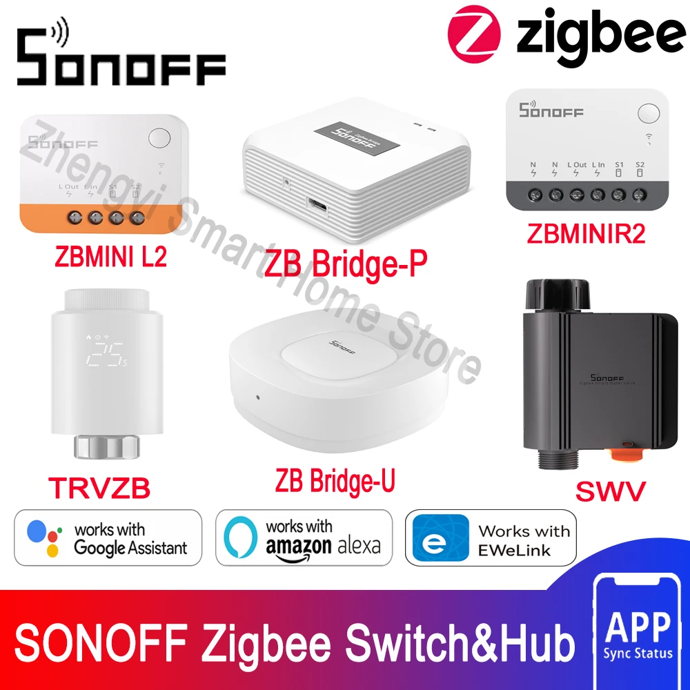 SONOFF Zigbee-Schalter ZBMINIR2 ZBMINIL2 TRVZB SWV SONOFF Zigbee Gateway ZBBridge-P ZBBridge-U Smart Home DIY-Schalter über eWeLink