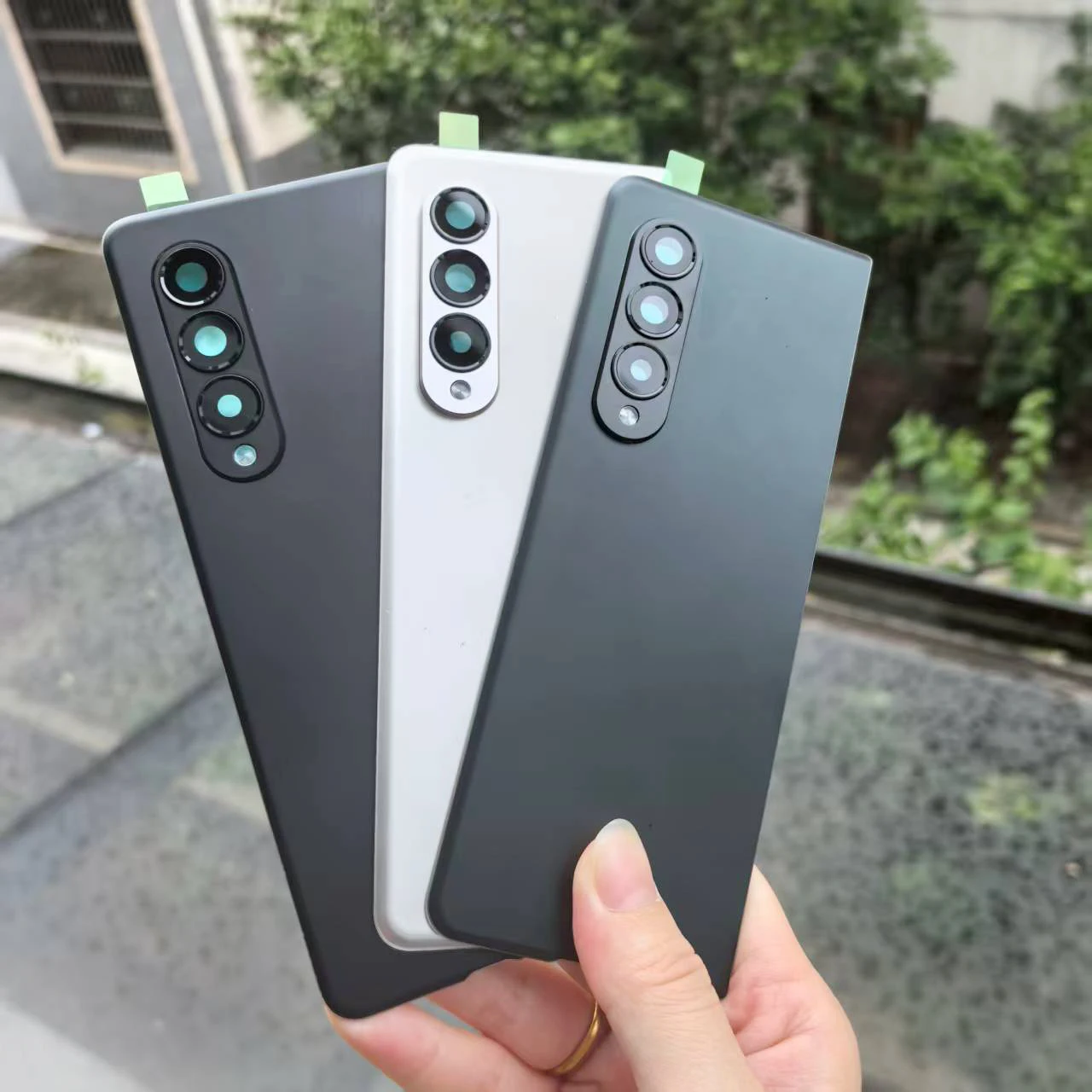 Back Glass Cover For SAMSUNG Galaxy Z Fold 3 SM-F926B Battery Case Rear Door Housing Lid Panel Shell Repair Parts +Camera Lens