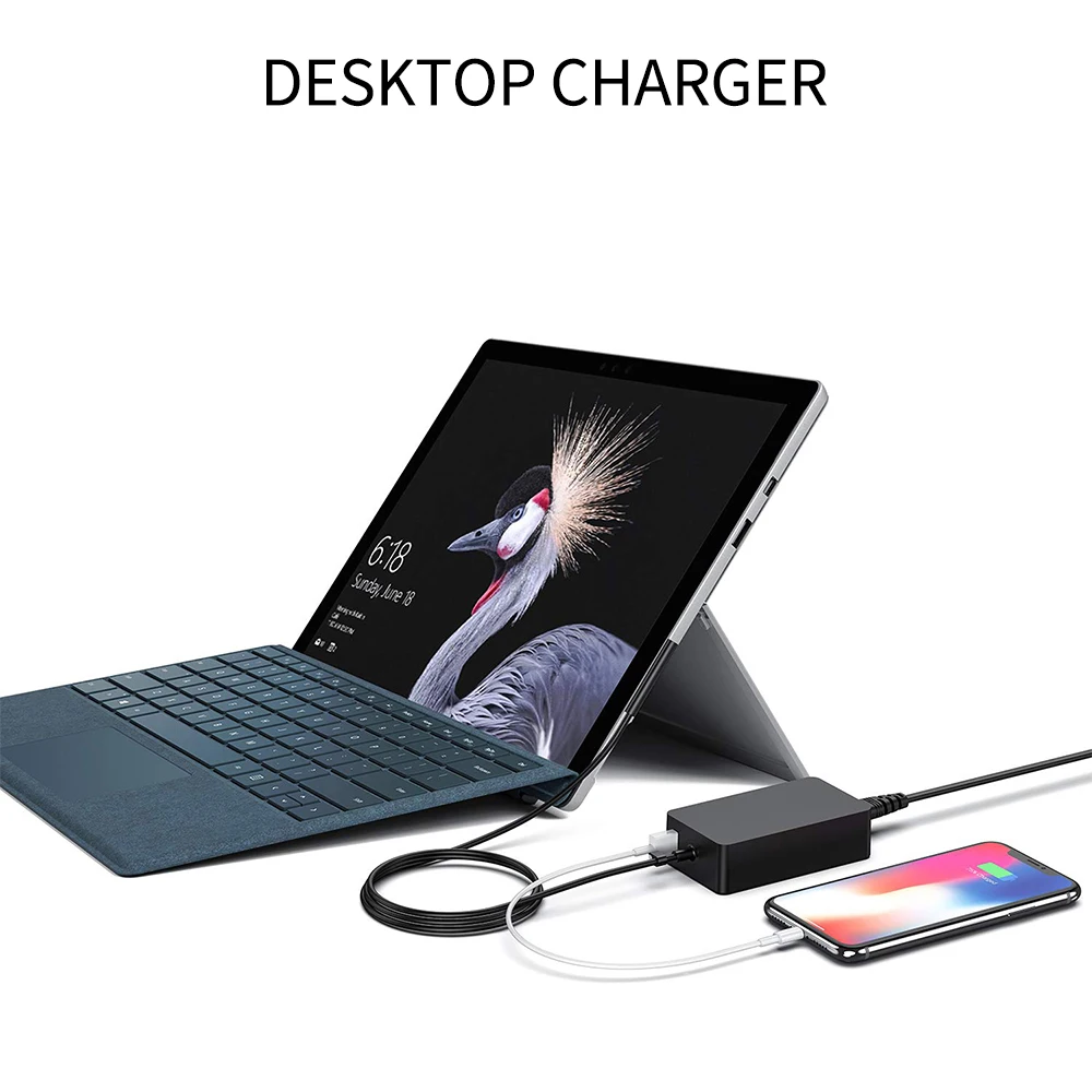 1 قطعة 15 فولت 4A 65 واط شاحن لمايكروسوفت السطح كتاب pro3 pro4 برو 5 برو 6 pro7 محول الطاقة منفذ USB 5 فولت 1A شاحن شحن سريع #6