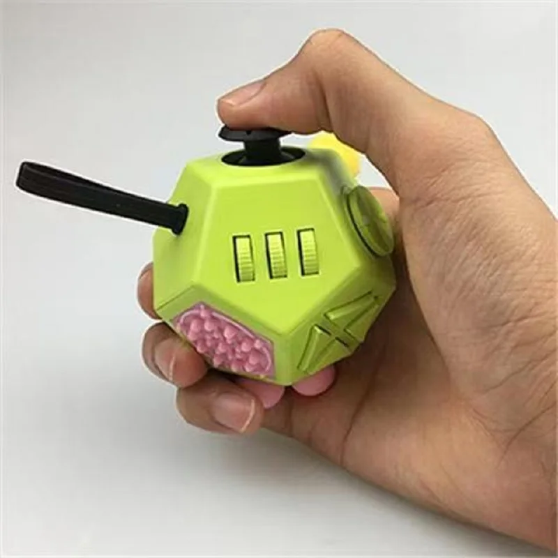 Migliorato Fidget Palmare Pad Controllo Multi-Sided Cube Giocattolo Sensoriale Alleviare Lo Stress Ansia ADHD Autismo Portatile Viaggio Ufficio Regalo