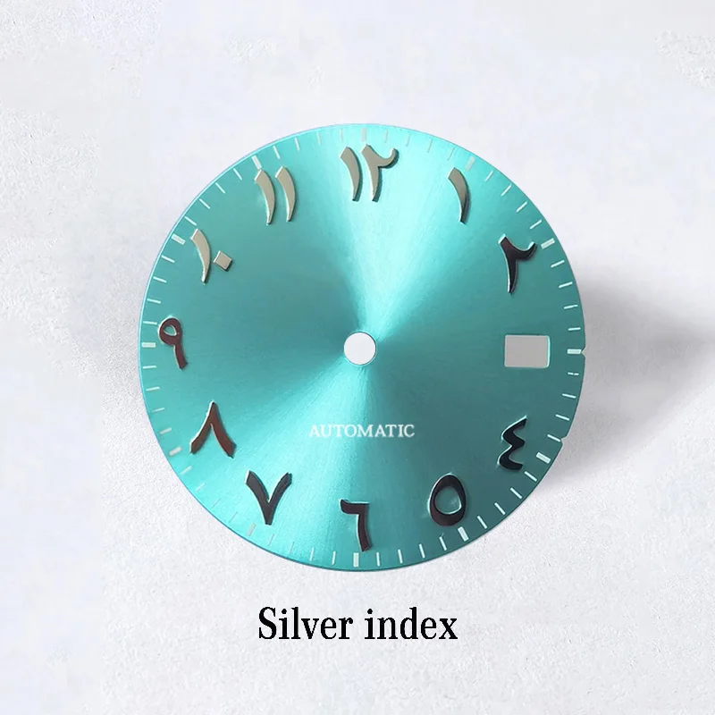 28.5 مللي متر أمة الله ماتي الملمس ساعة عربية الطلب مناسبة ل Seiko NH35/36/4R/7S حركة الغوص الرياضة إصلاح أجزاء وزارة الدفاع