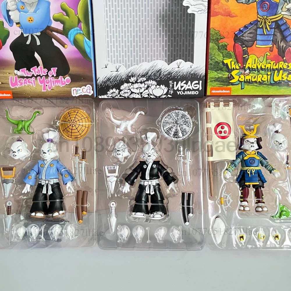الأصلي NECA مياموتو أرنب أحادي اللون الملونة مغامرات الساموروي Usagi Yojimbo عمل نموذج لجسم اللعب غرفة ديكور #5