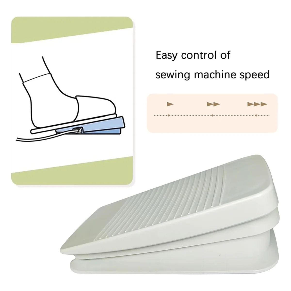 BAAQ Foot Pedal for Babaylock Simplicity Sewing Machine SE600 CS6000I with Cord Control FC-322 XC8816021