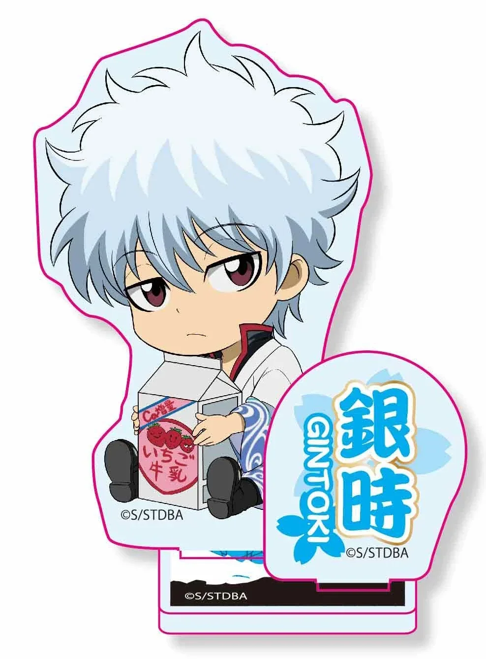 Anime Sakata Gintoki Okita Sougo Kagura Shimura Shinpachi Mini Figure Doll Acrilico Stand Modello Cosplay Giocattolo per il Regalo