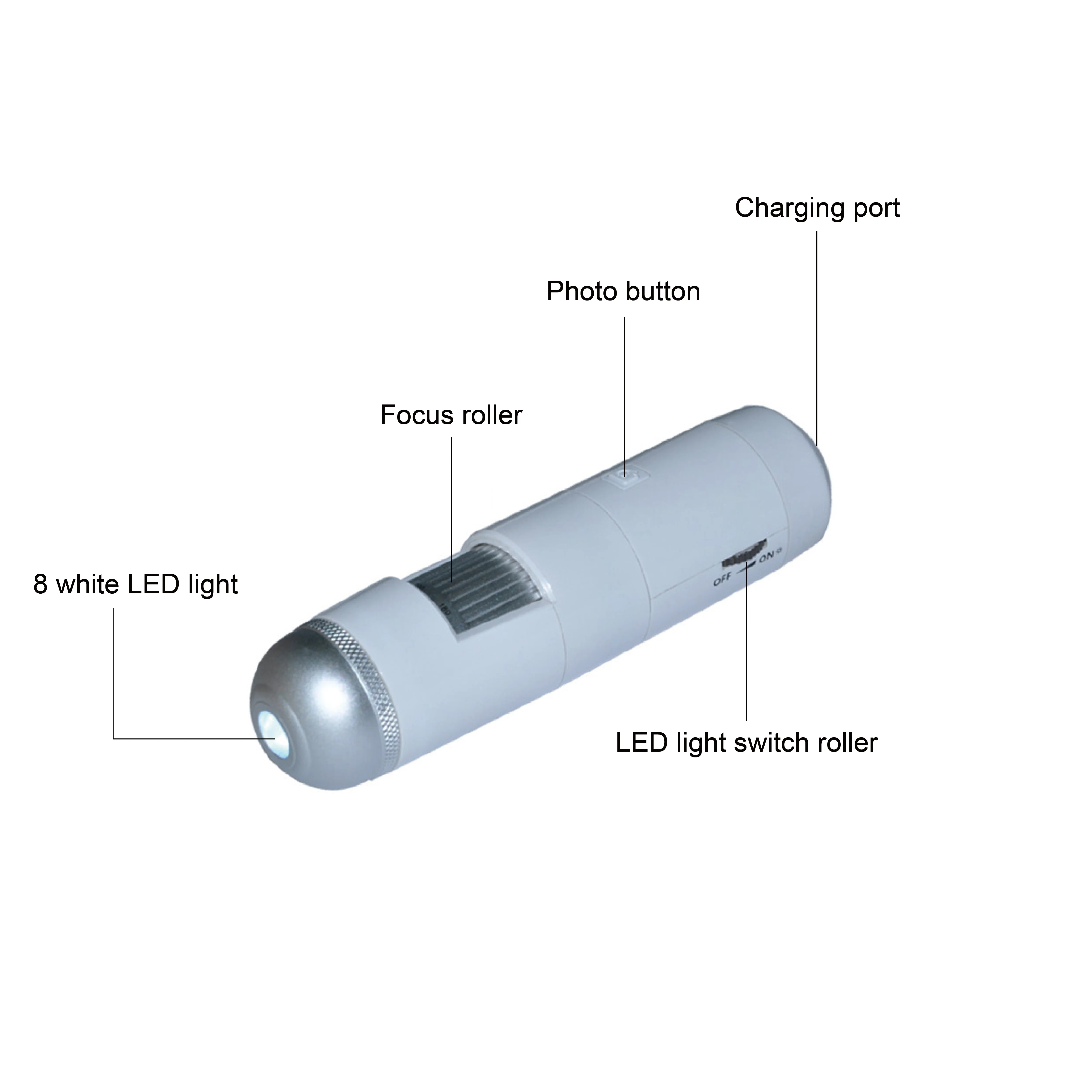 Portable Skin Analyzer Scalp Hair Camera Scanner Wireless Wifi Connection Compatible With Android IOS System