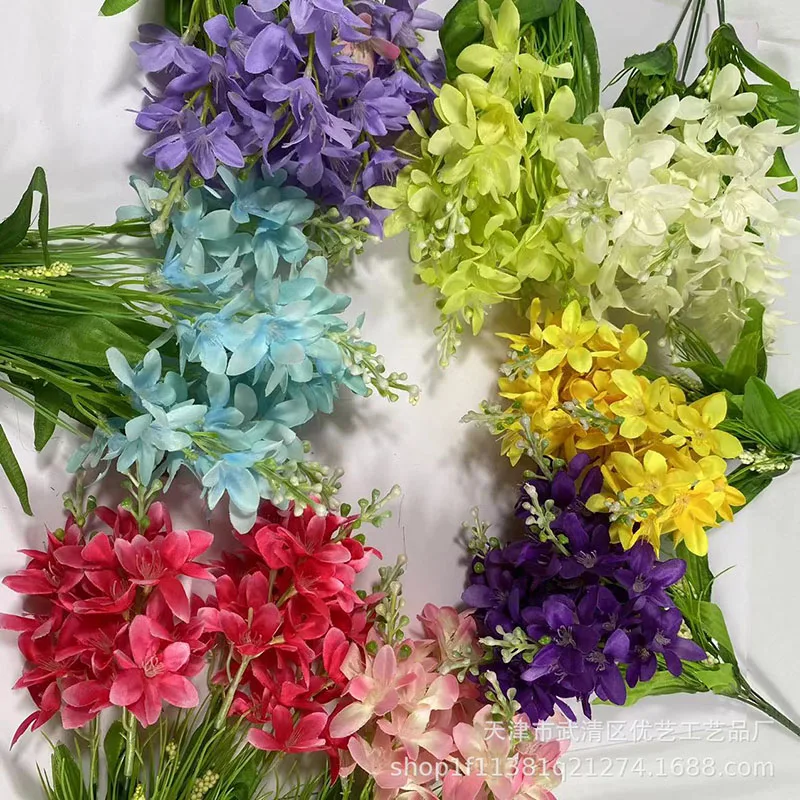 

Imitation Flower Hyacinth Silk Flower Lily Western Narcissus Artificial Flower Home Wedding Tabletop Decoration Vase Arrangement