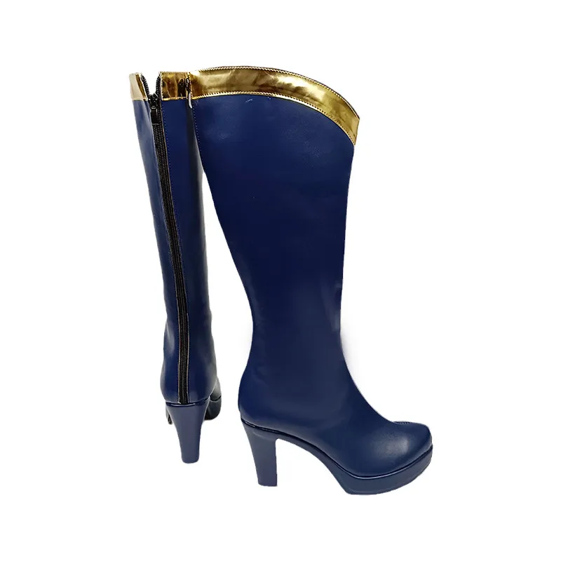 Anime KonoSuba Gottes Segen für diese wunderbare Welt Cosplay Aqua Kostüm Stiefel Schuhe für Frauen