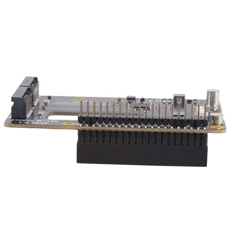 Carte X1004 pour Raspberry Pi 5 PCIE vers M.2 NVcloser touristes SSD 6 000, double 2280 PCB noir ne supporte pas le démarrage de NVcloser SSD