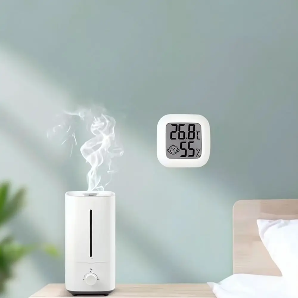 Modern Indoor Digital Temperature Sensor Wall Mount Accurate Climate Meter For Home Bedroom Use