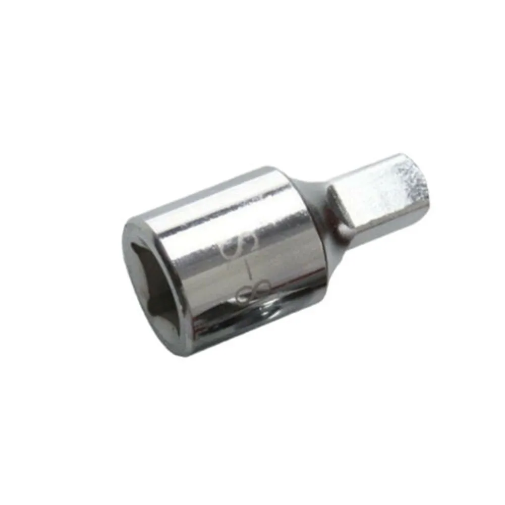 Square Oil Sump Drain Plug Key Tool Remover For Screw Socket 3/8 8mm Hand Tool Silver Screw Disassembly Wrench Socket