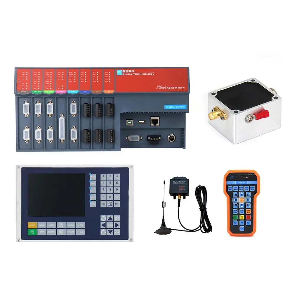 

WaveTopSign Ruida RDC6563F Standalone Fiber Cutting Controller Use for Below 1500W Machine