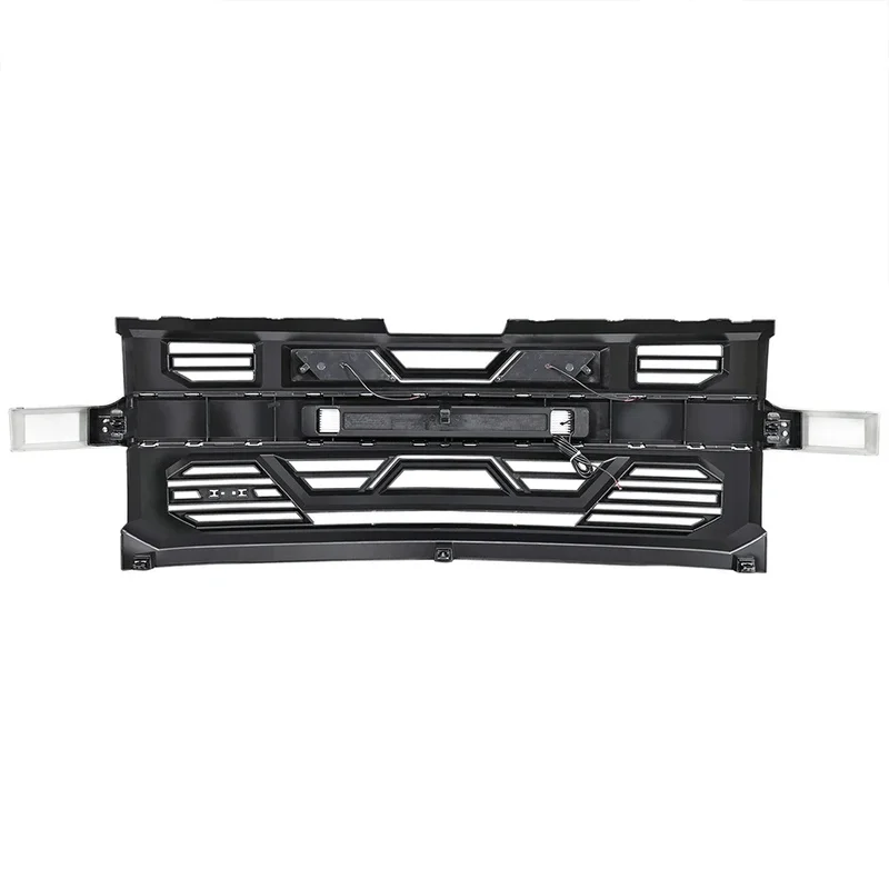 Auto Accessories Chrome Finish Front Bumper Armor Grille With Integrated Amber LED Lights For  1500 WT 2019-2