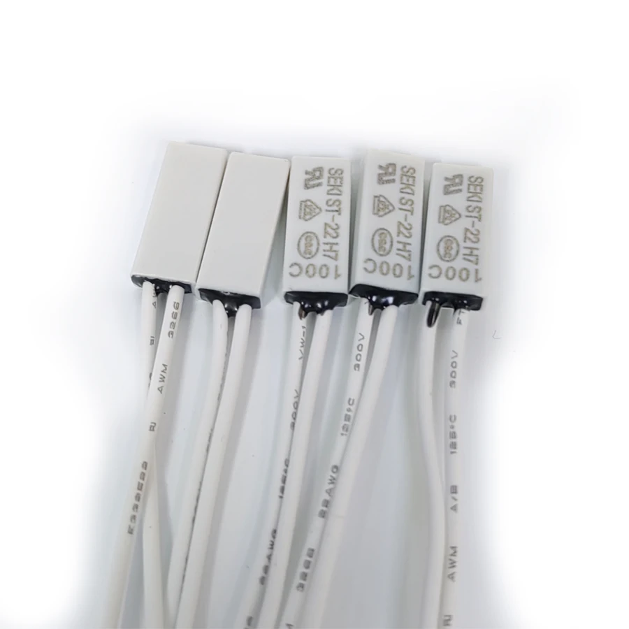 10PCS/Lot ST-22 Temperature Switch Thermostat Sensor 5A/250V Normally Closed 50/55/60/65/70/75/80/85/90/95/100 Degree