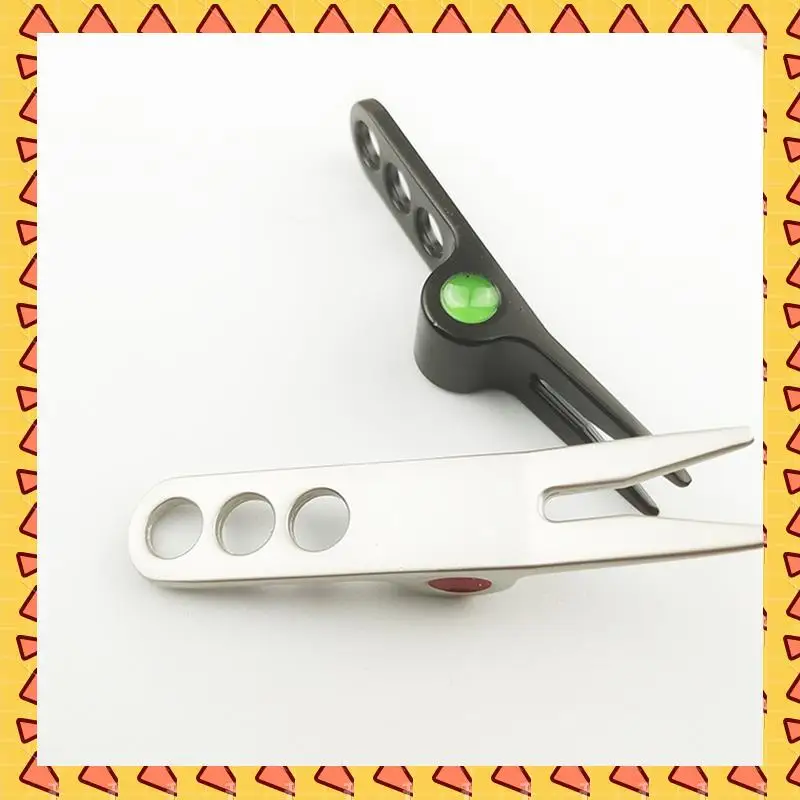 

A008 Golf Fork Golf Divot Pitch Repairer Tool Prongs For Putting Green Pitch Lawn Maintenance/Groove Clean/Mark Ball Black
