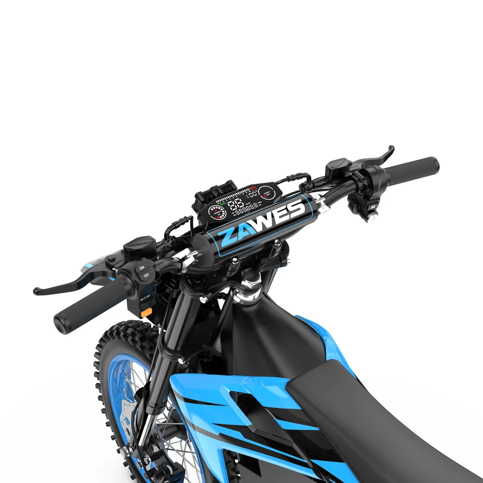 Electric Motorcycle ZAWES S3 60V 23.4AH E-Cross Bike Hydraulic brakes 46MPH 2000W Mountain Off-Road Ebike image 4