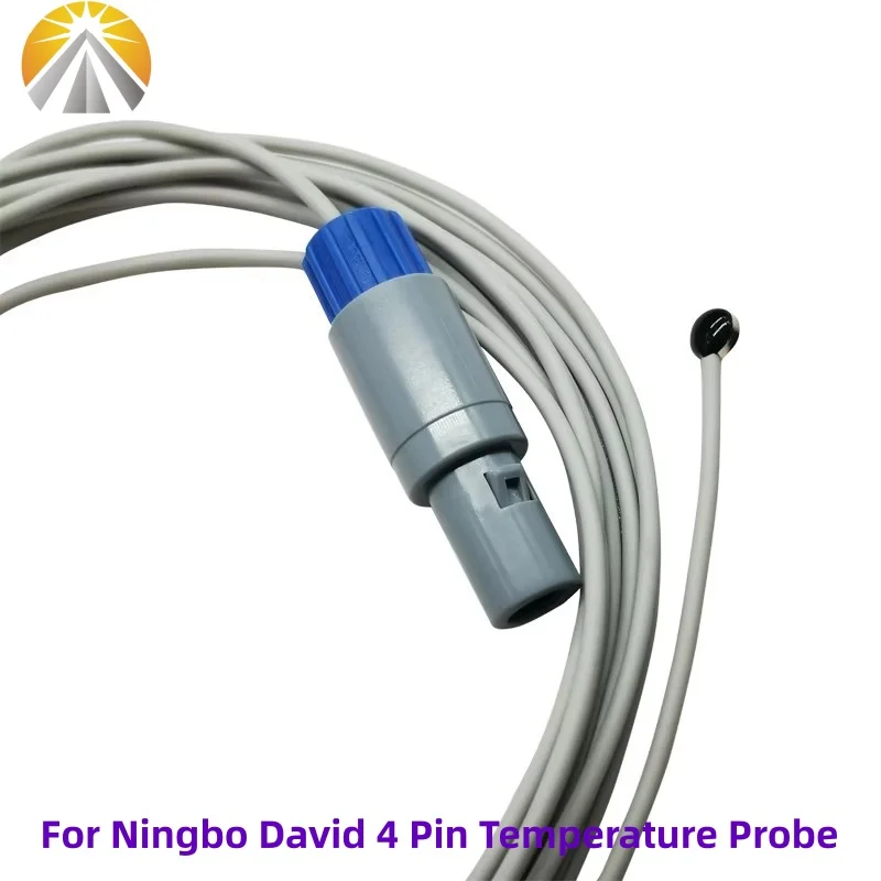 Reusable Medical Temperature Probe Neonate Baby Use Reusable Skin Surface Temperature Sensor 4 Pin For Ningbo David Incubator