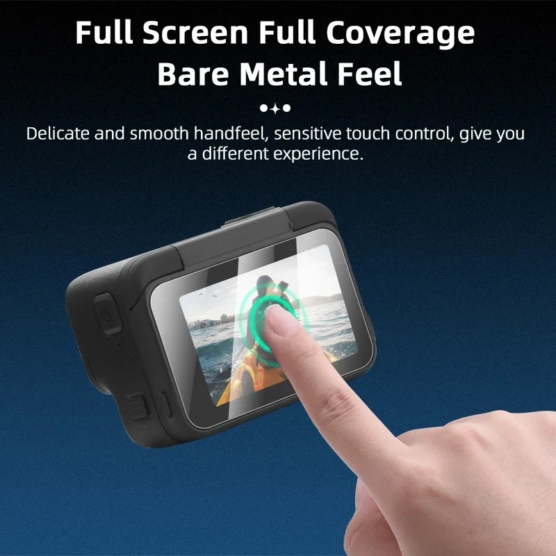 BRDRC Tempered Glass Film for Insta360 ACE PRO,Anti-Scratch Bubble Free Screen Protector Action Camera Accessories