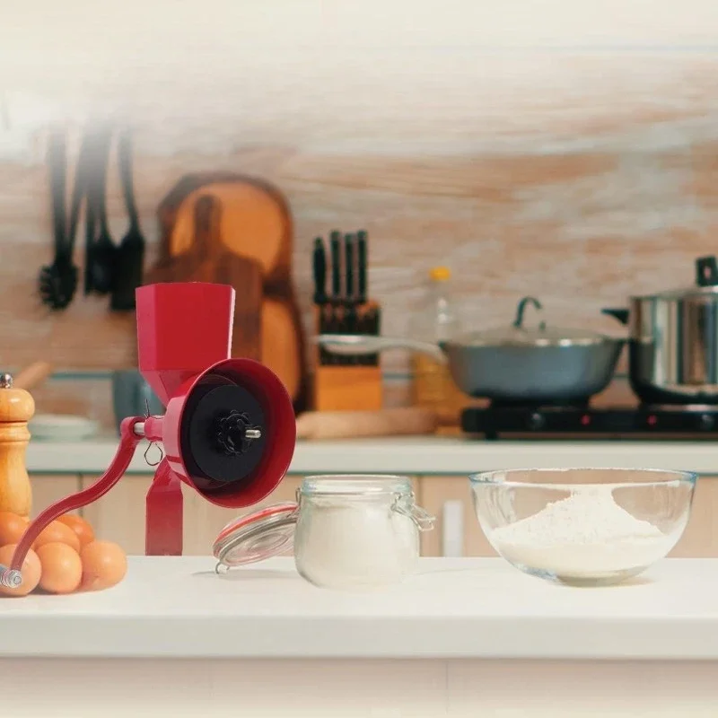 مطحنة الحبوب عالية الجودة كرنك اليد والتوابل والذرة ومطحنة حجر القمح مطحنة الحبوب اليدوية للحبوب الجافة والدهنية-جديدة #1