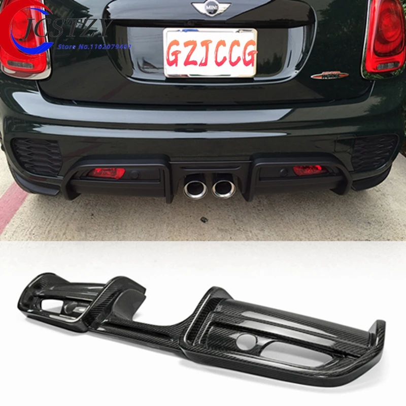 

JCW Rear Bumper Diffuser For Mini F56 JCW Style Carbon Fiber FRP Rear Diffuser Trim (Replacement)