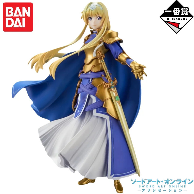 Original Bandai Banpresto Anime Characters Sword Art Online Alice Pretty Collectible Ornaments Model Toys Garage