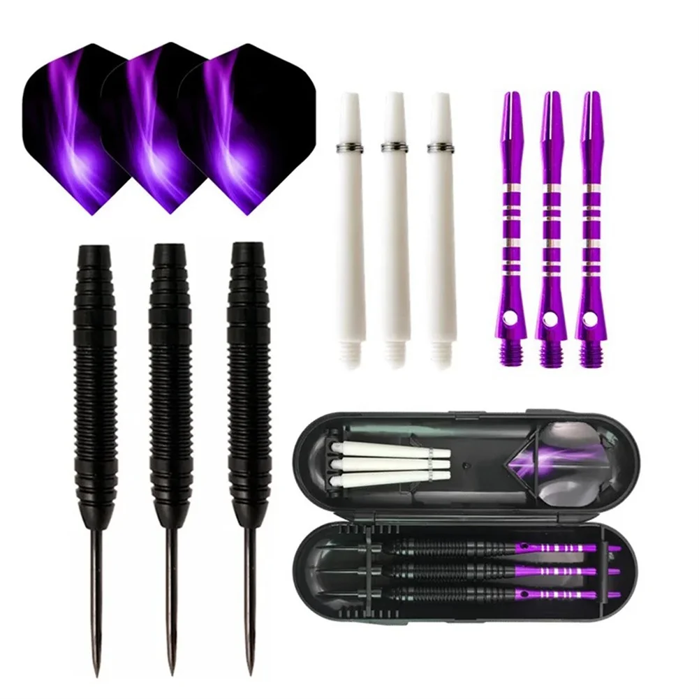 

3 Pack Steel Tip Darts 23 Grams Aluminum Alloy Dart Set With PET Flights And Dart Case For Beginners Training Competition