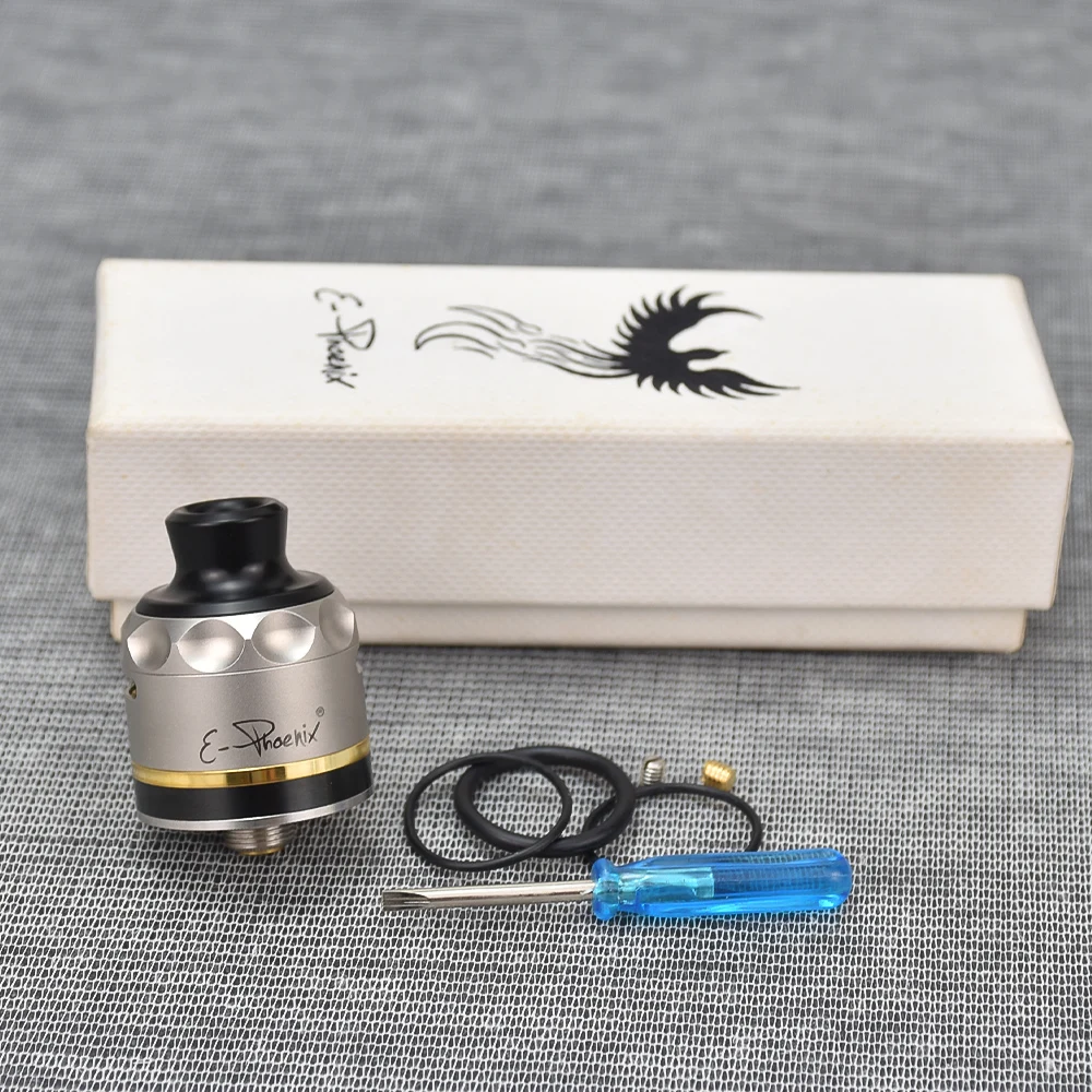 E-Phoenix Opstanding V2 Rda Rebuildable Druipend Vape Dual Coils 22.5Mm Verstuiver 316ss Rda Vs Yftk Flash-E-Vapor BF-1 Rda