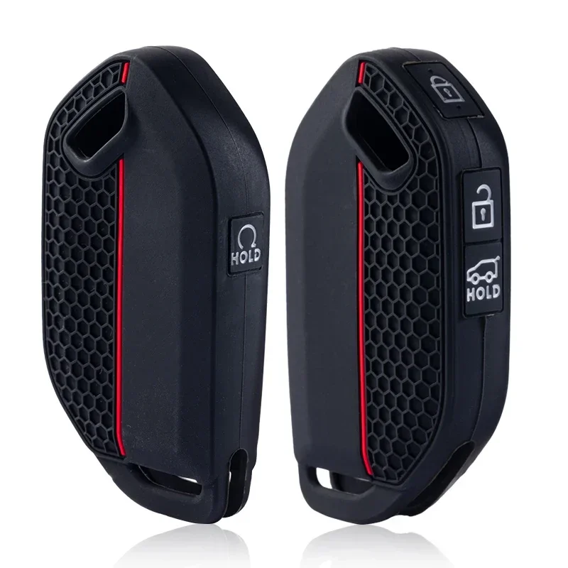 3/4/5 أزرار سيليكون حافظة مفاتيح السيارة غطاء فوب حامل لكيا بيكانتو سورينتو MQ4 كرنفال KA4 Morning K5 كارينز 2024 EV5 EV9 #3