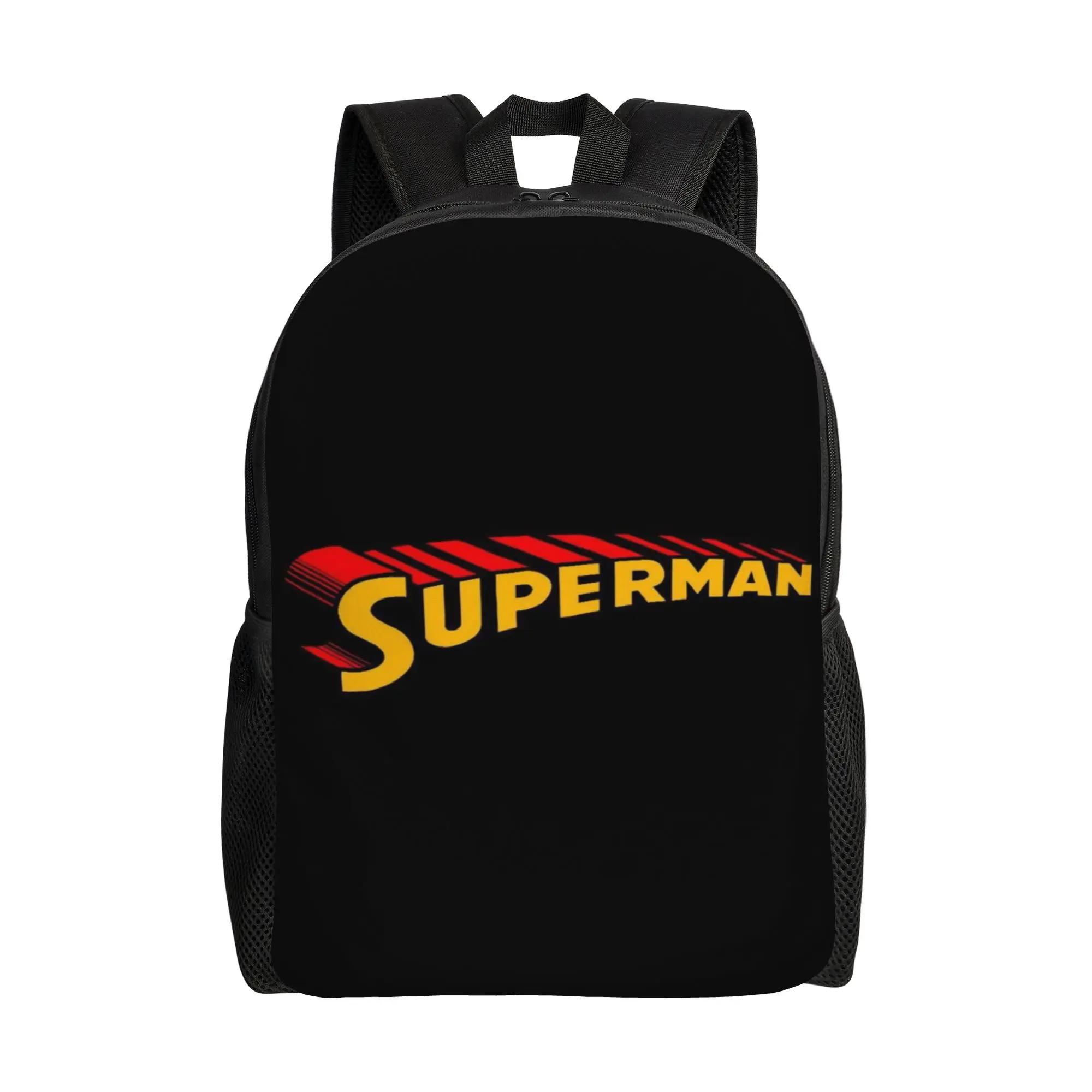 Back to school season High Street Retro Text Superman Logo Graphic Rucksack  Female Backpack