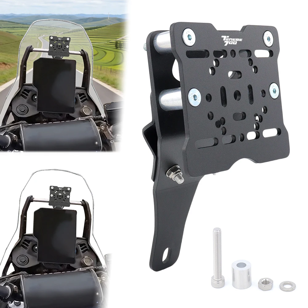 Motorrad-GPS-Halterung Telefonhalterung Navigationsplatte für TENERE 700 2023-2024 TENERE 700 World Raid 2023-2025 für Yamaha