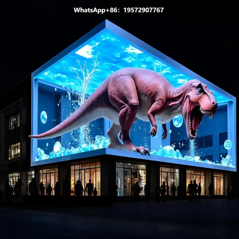 Outdoor Fixed Front Maintenance Naked Eye 3d P4 P5 P8 Led Advertising Screens 4K 8K P6 Waterproof Advertising