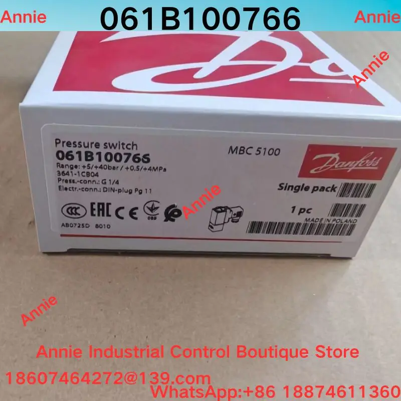 Brand New Pressure Switch MBC5100 061B100766 for Industrial Use - No Additional Information Provided