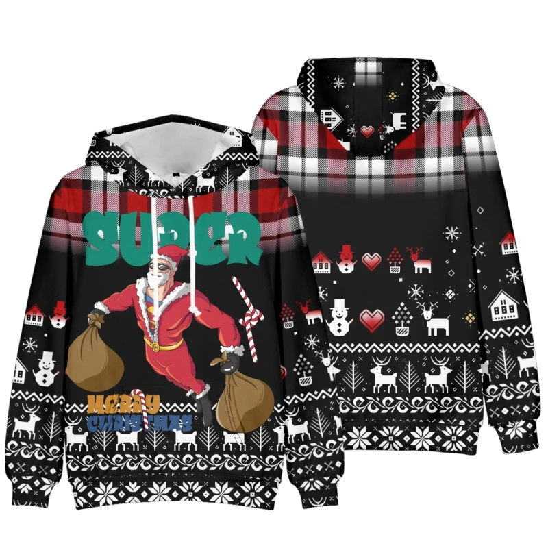 Christmas  Hoodie Long Sleeve Kids Men Women Hoodies Mexico Holiday Sweatshirts Unisex Hip Hop Streetwear Jacket